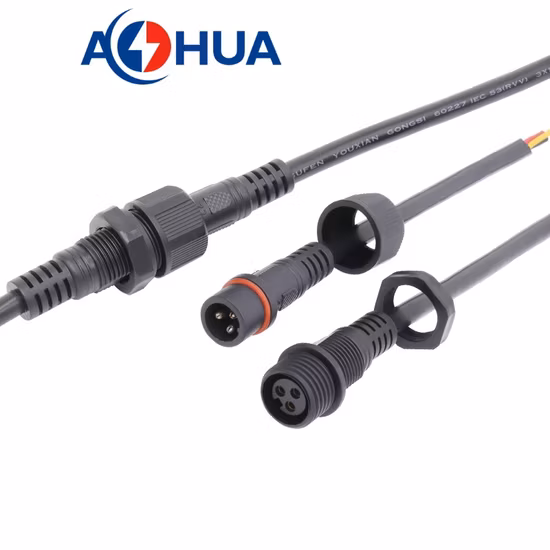 M8 5 Pin Rear Lock Molded Panel Mount Waterproof Male Connector for Outdoor LED