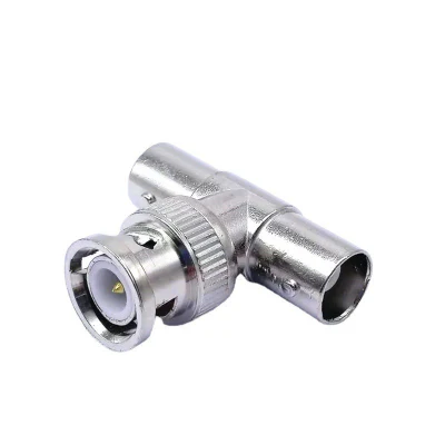 Adaptador coaxial de vigilancia en T BNC Conector Q9 Adaptador tipo T Conector coaxial