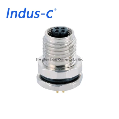 Inserto de PCB resistente al agua Conector circular M5 de 4 pines